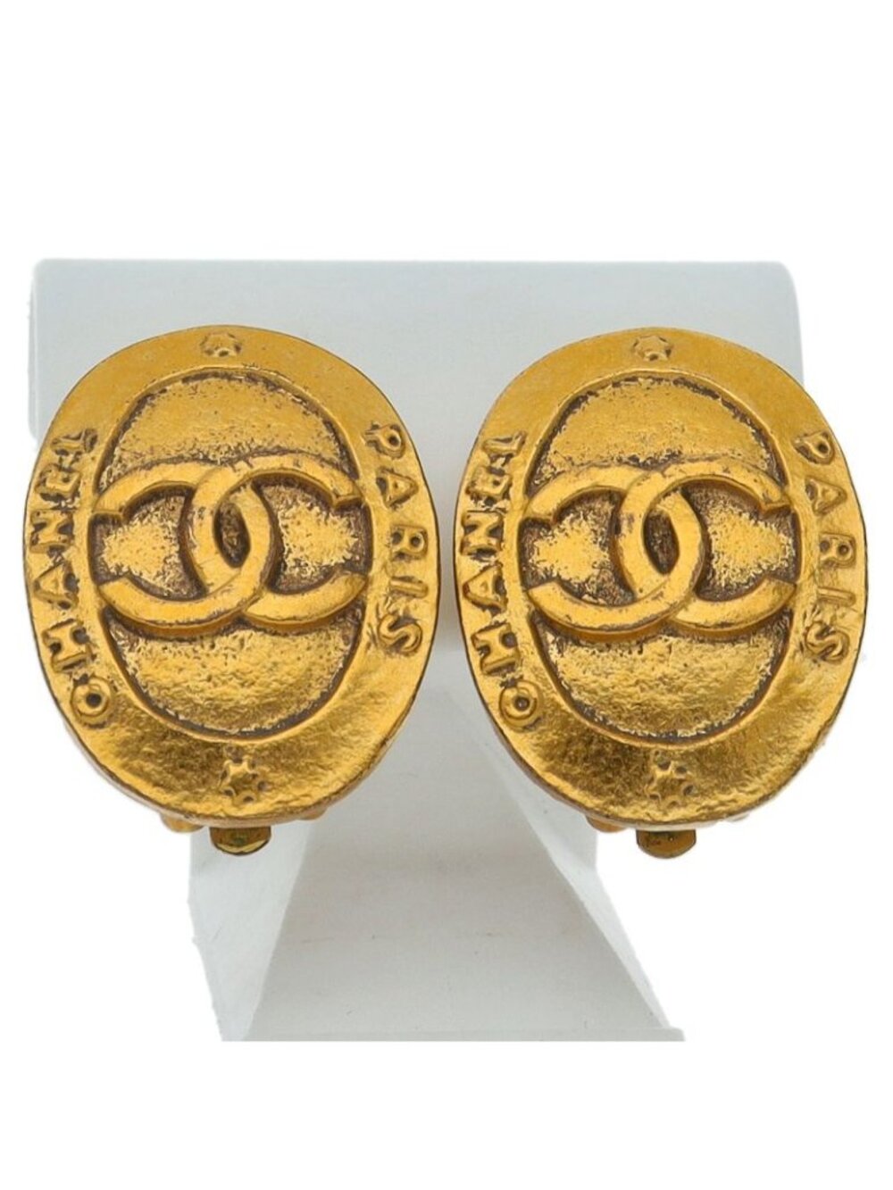 Chanel CC Logo Earrings